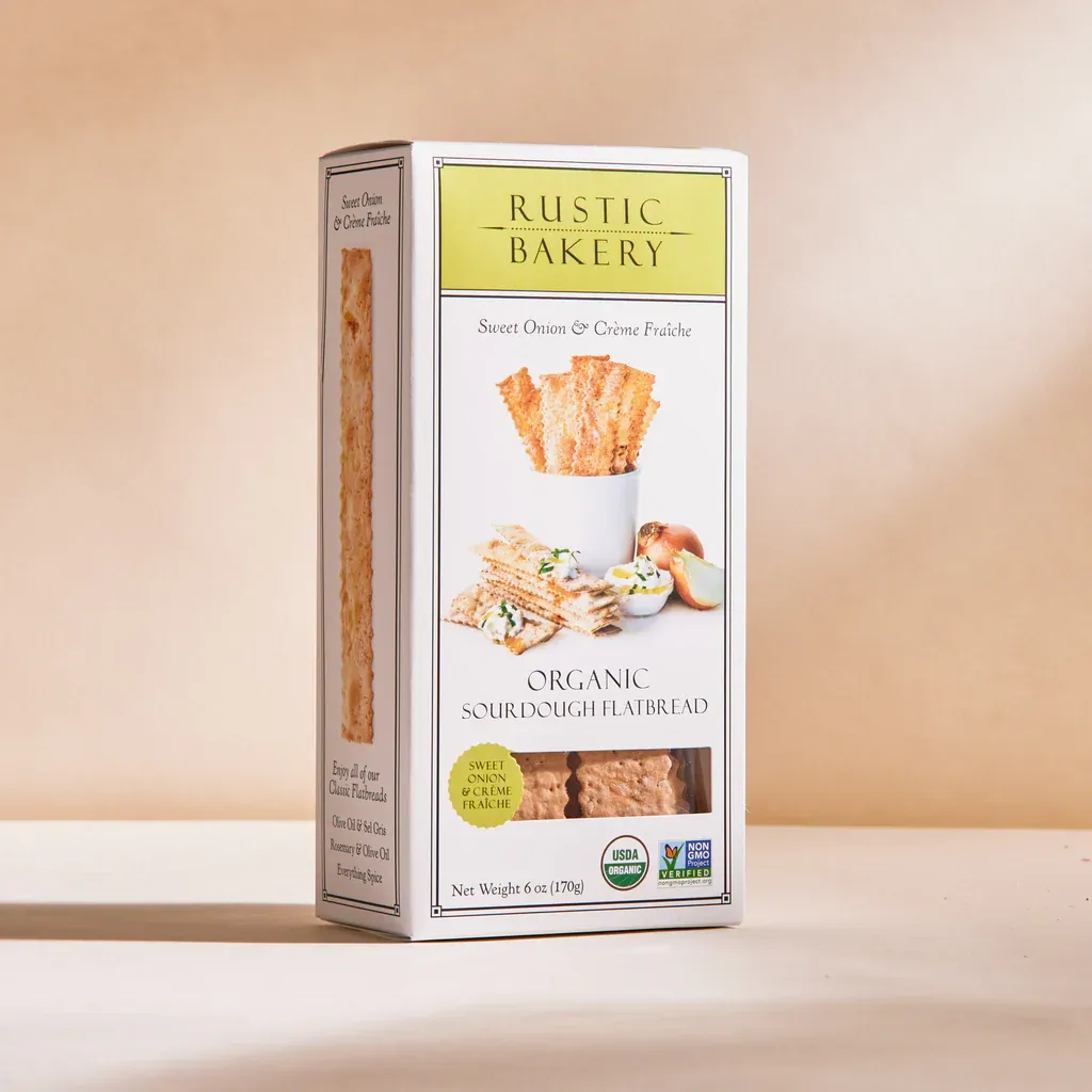 Rustic Org Sourdough Crackers Onion