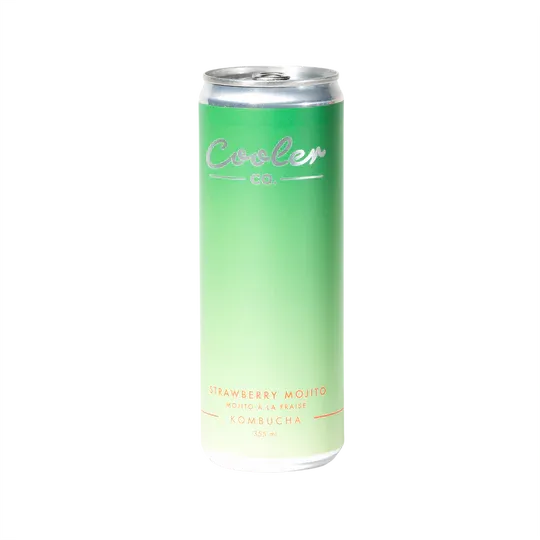 Cooler Kombucha Strawberry Mojito