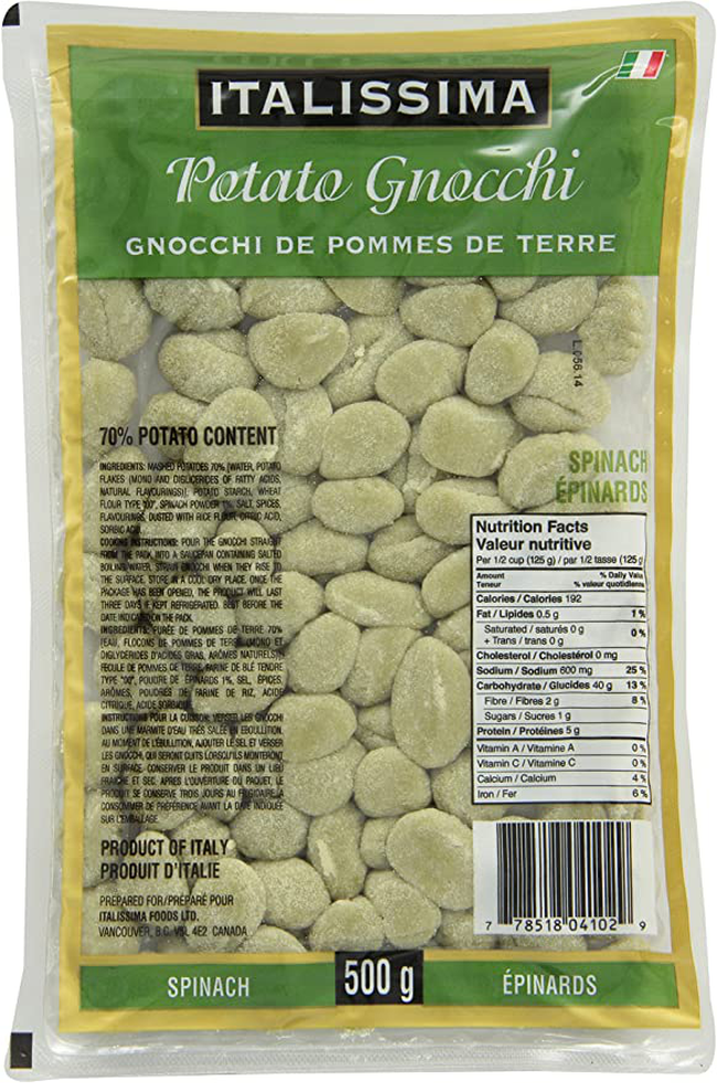 Gnocchi Spinach