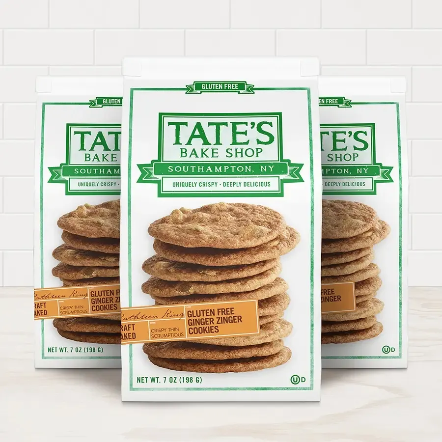 Tate&#39;s Gluten Free Ginger Zinger Cookies