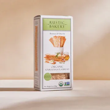 Rustic Org Sourdough Crackers Rosemary