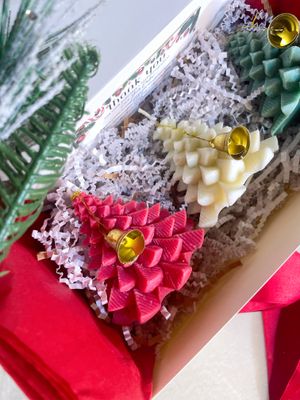 Christmas Tree Candles | Wax Melts | Mould Candles | Christmas Gifts | Christmas Tokens | LiveCheerMeditate