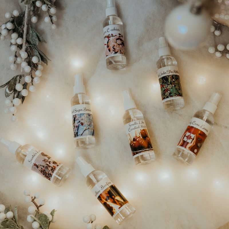 Christmas Scented Hand Sanitizer | Handcrafted In Trinidad &amp; Tobago | Antibacterial | Local Luxury | Moisturising | LiveCheerMeditate | 4oz |