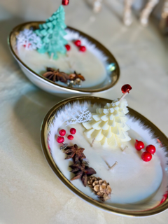 3 Wick Mini Christmas Signature Candle | Christmas Collection | Gifts | Home Decor | Premium Soy Wax Candle | LiveCheerMeditate |