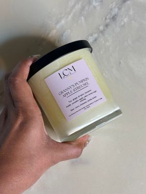 Granny's Pumpkin Apple Streusel | 11oz Premium Soy Wax Candle | Handcrafted in Trinidad &amp; Tobago | Candles | Luxury | LiveCheerMeditate