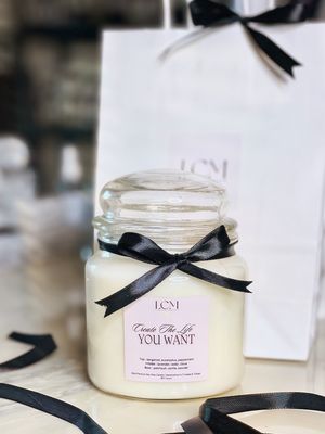 Create The Life You Want | 20oz Premium Soy Wax Candle | Self-Care | Local Luxury | LiveCheerMeditate