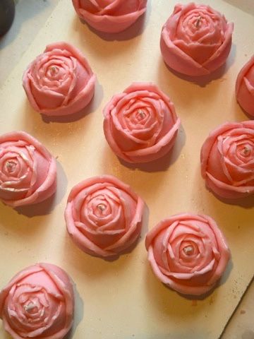 Rose Flower Candles | Wax Melts | Baby Shower Gifts | Bridal Shower | Event Favors | Scented Candles | Unscented Candles | Premium Soy Wax | LiveCheerMeditate