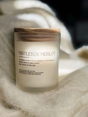 Mistletoe Merlot| 11oz Christmas Candle Collection | Candles | Limited Collection | Luxury | LiveCheerMeditate