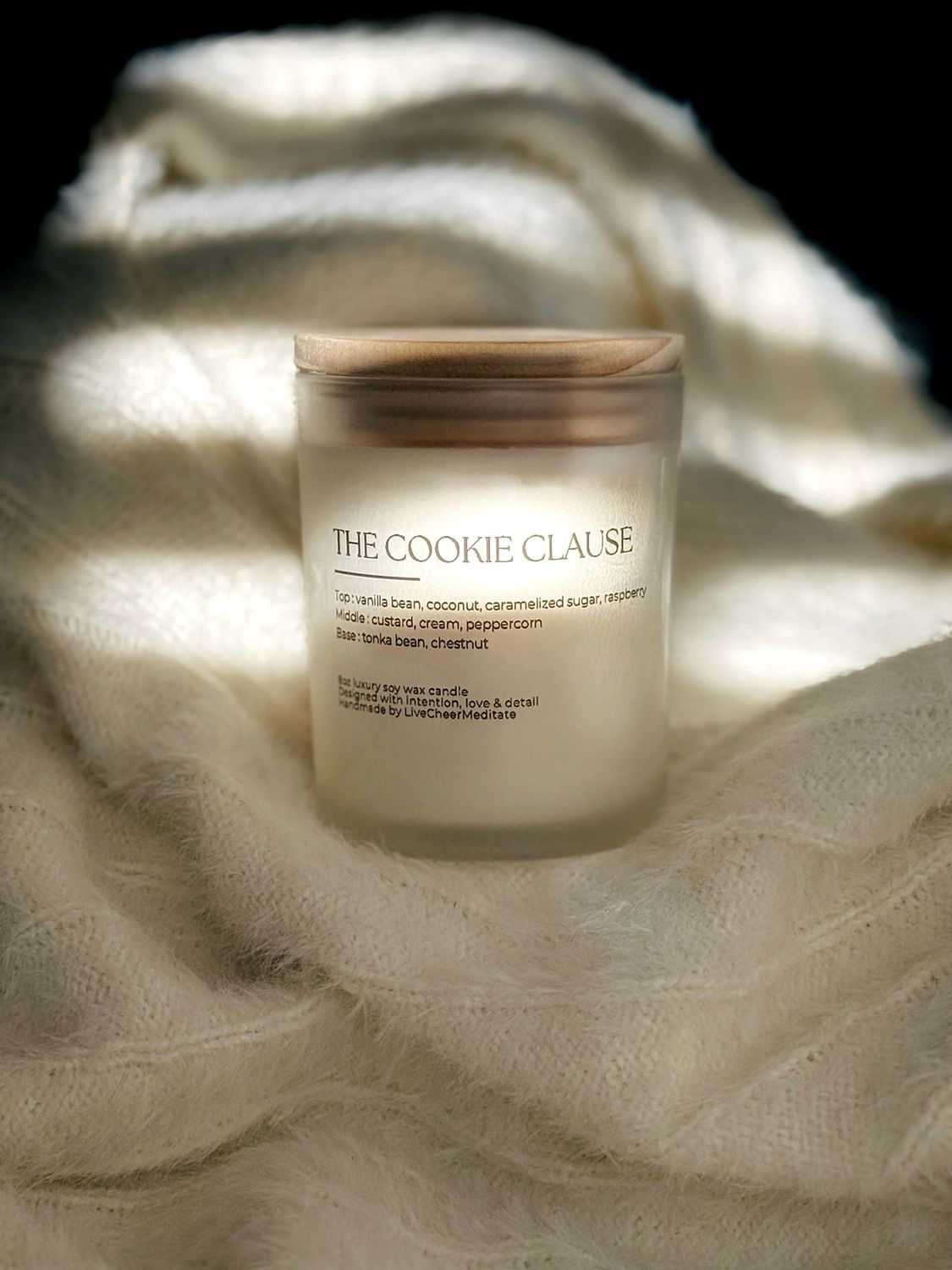 The Cookie Clause| 11oz Christmas Candle Collection | Candles | Limited Collection | Luxury | LiveCheerMeditate