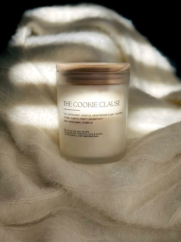 The Cookie Clause| 11oz Christmas Candle Collection | Candles | Limited Collection | Luxury | LiveCheerMeditate