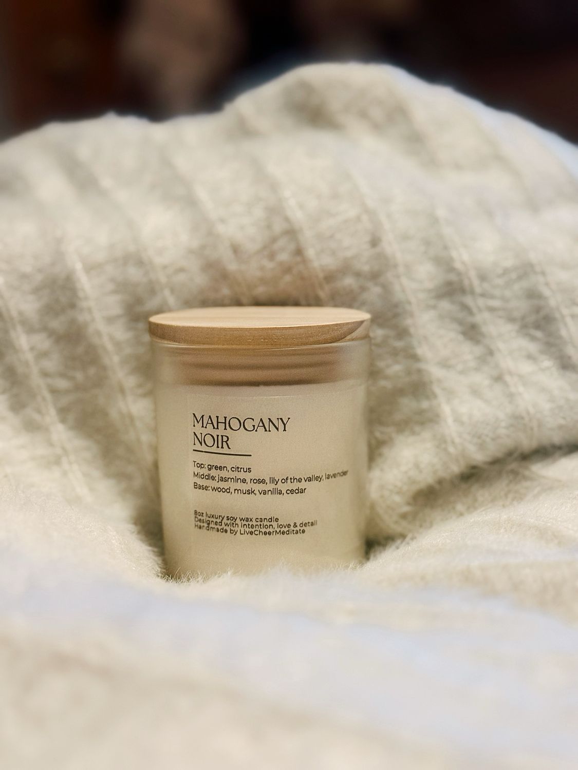 Mahogany Noir | 11oz Christmas Candle Collection | Candles | Limited Collection | Luxury | LiveCheerMeditate