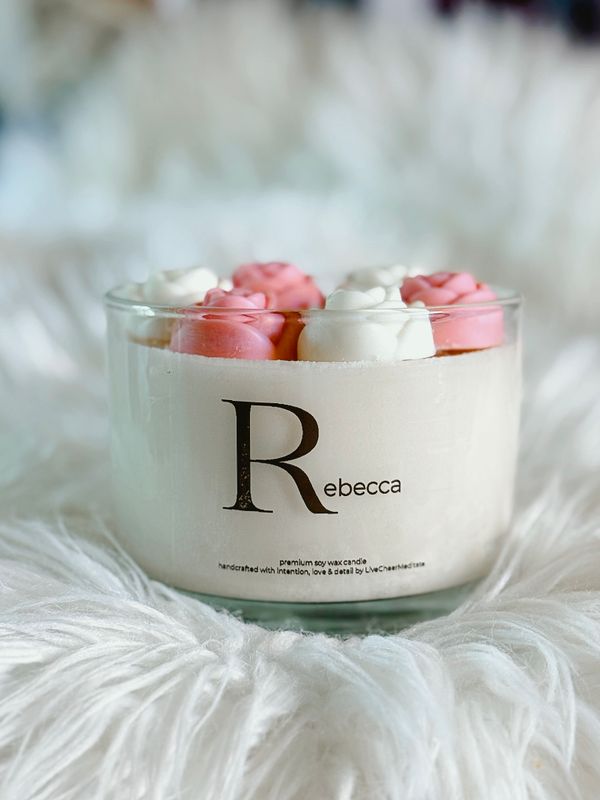 In Her Bloom | Personalised Candles | Mother's Day Gifts | LiveCheerMeditate
