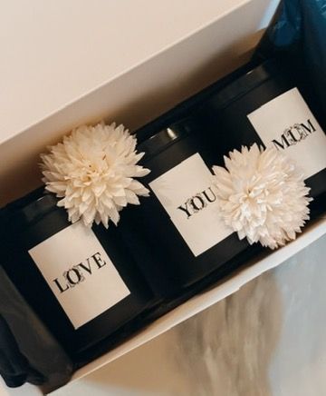 Love You Mum | Mother's Day Gift Box  | Premium Soy Wax Candles | Handcrafted in Trinidad &amp; Tobago | Local Luxury | LiveCheerMeditate