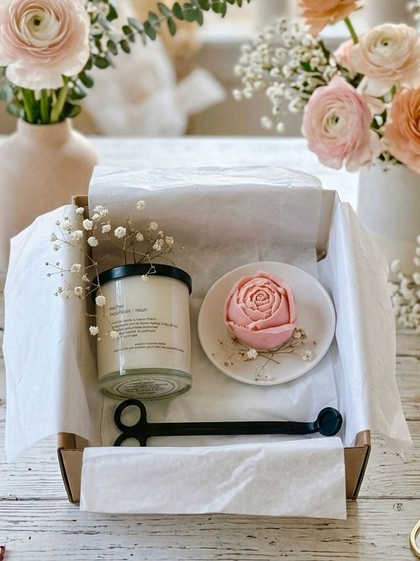 The Personal Box | Mother's Day Gift Box | Premium Soy Wax Candle | Handcrafted in Trinidad &amp; Tobago | LiveCheerMeditate