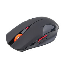 2400DPI Wireless 6 Buttons USB Optical Gaming Mouse Black &amp; Red