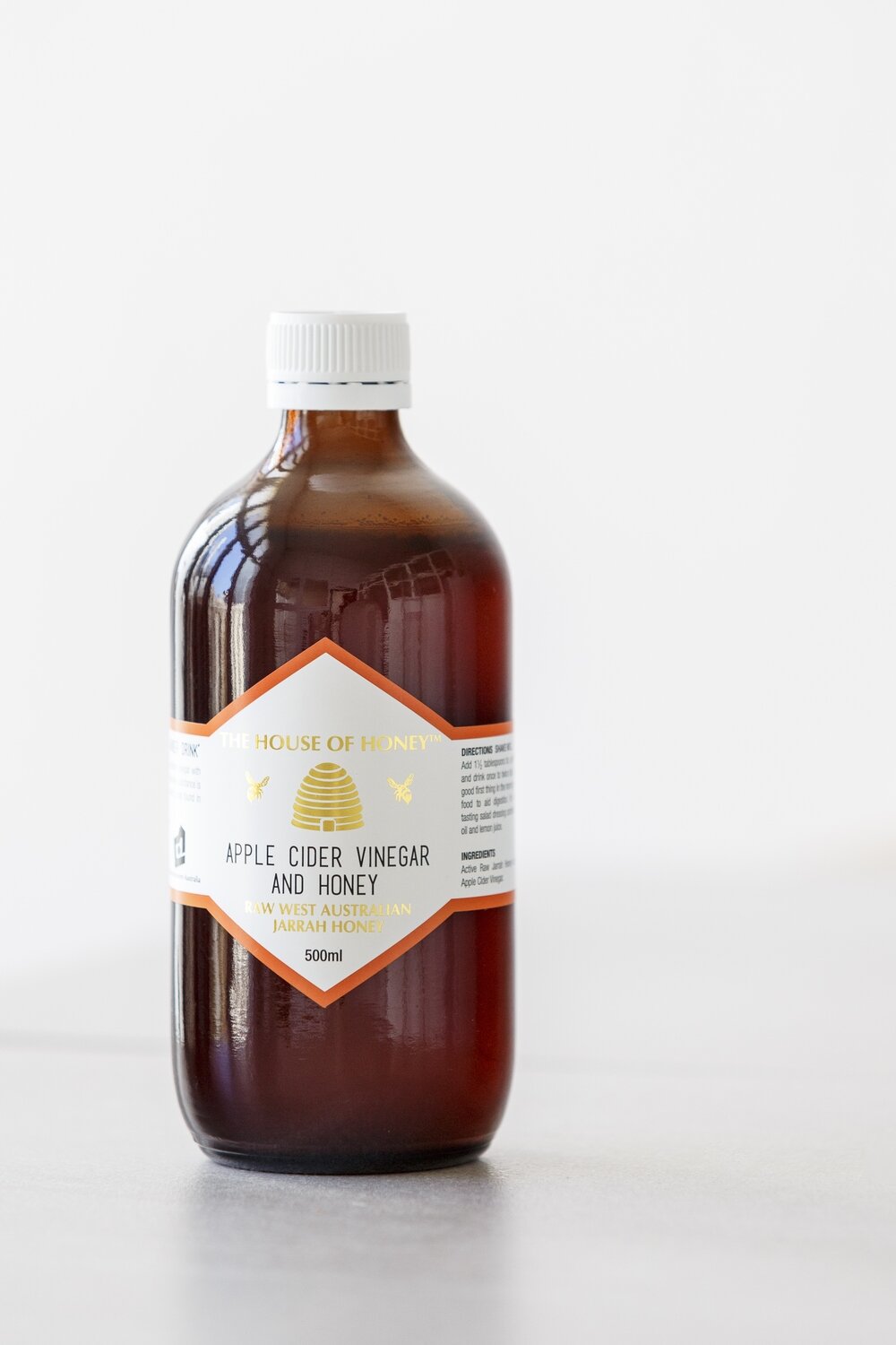 2 x Bottles Apple Cider Vinegar with Jarrah Honey 500ml (Plastic) SPECIAL