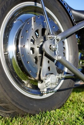 Front Rotor on Rear Wheel Hard Tail Application
