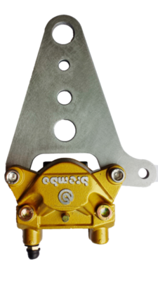 Stainless Rear Caliper Bracket XS650 (Front Rotor Use)