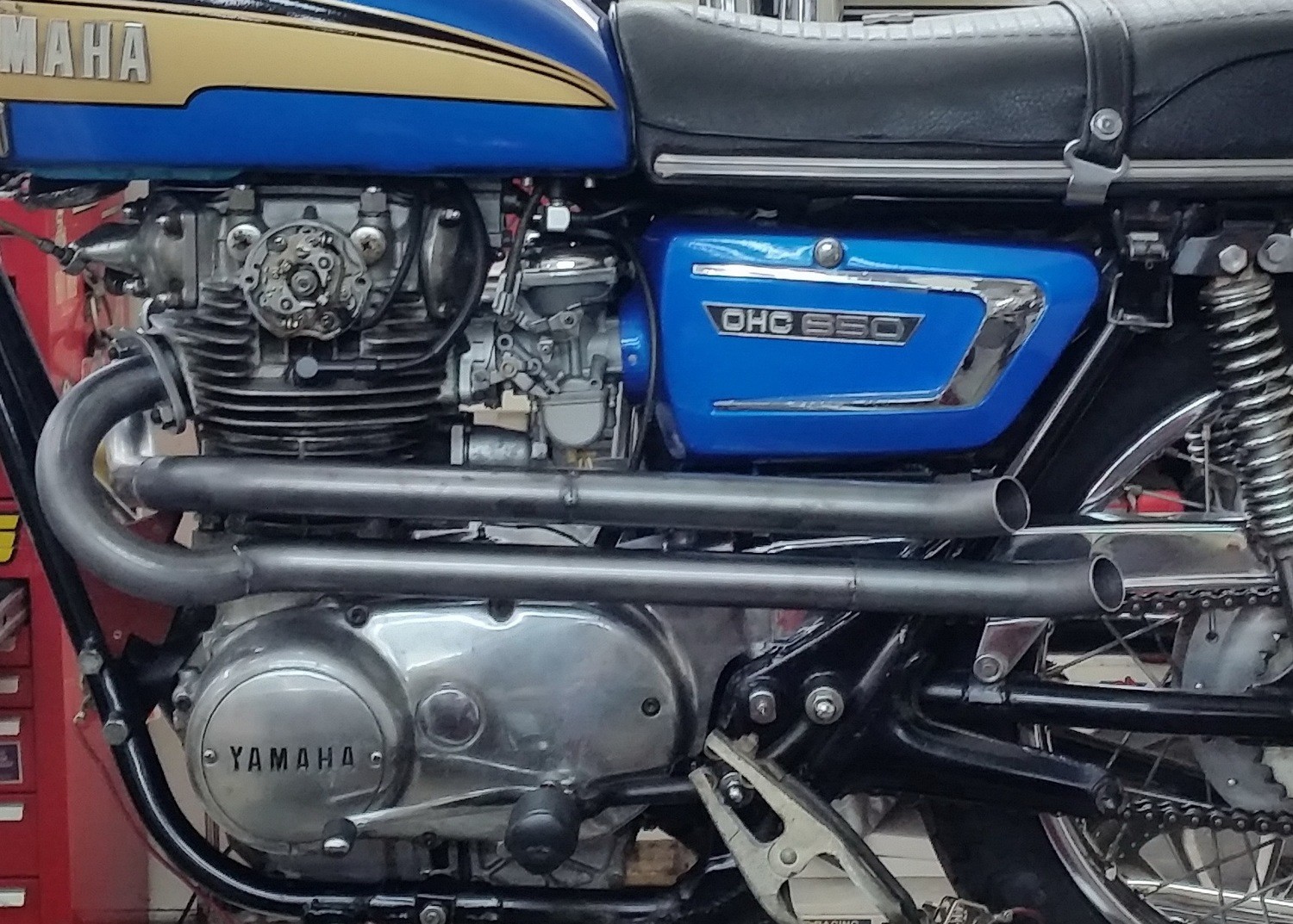 Early XS650 Exhaust System like the ya mama for 1970-1973