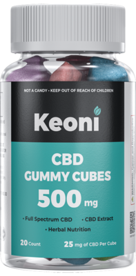 Keoni CBD Gummy Cubes 500mg