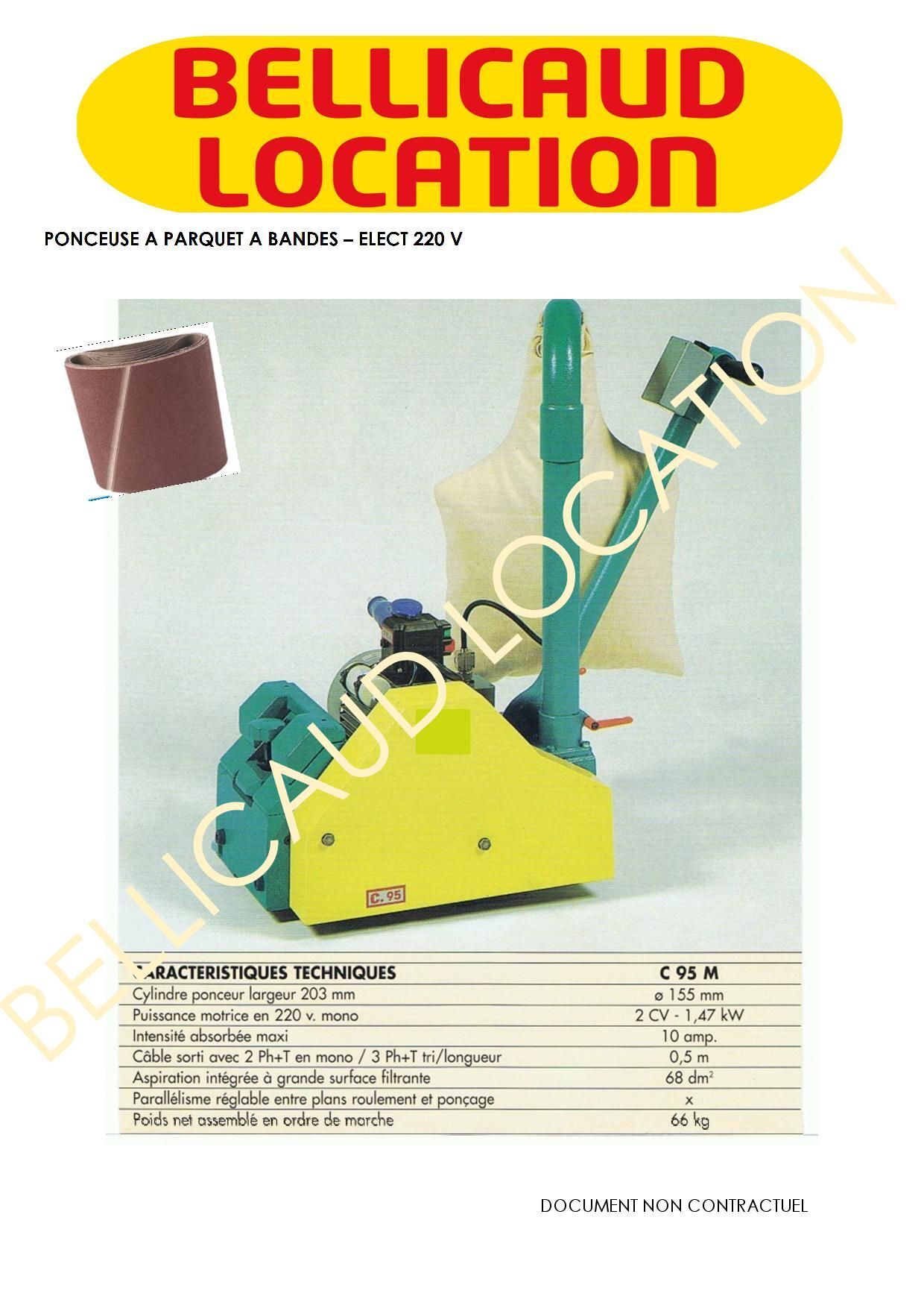 PONCEUSE A PARQUET - A BANDES