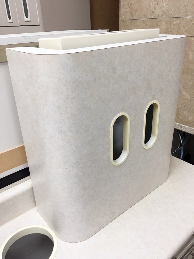 Pelton & Crane Dental Upper Storage Cabinet Glove / Cup Holder