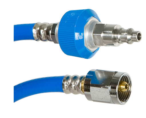 Belmed 8100-1103 - NITROUS OXIDE Puritan Style Male Quick Connect x DISS Nut Hose (3' or 5' Lengths) * New