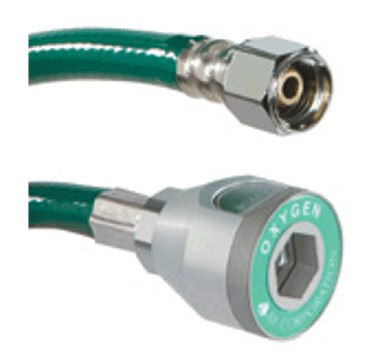 Belmed 8000-0103 - Oxygen Puritan Female Quick Connect x DISS (3') *New