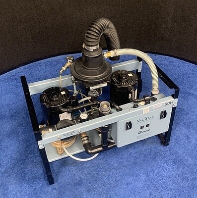 Air Techniques VacStar 50H Dental Dual Head Vacuum System w/ HydroMiser Water Recycler (3 - 4 User, 2 HP) *Refurbished