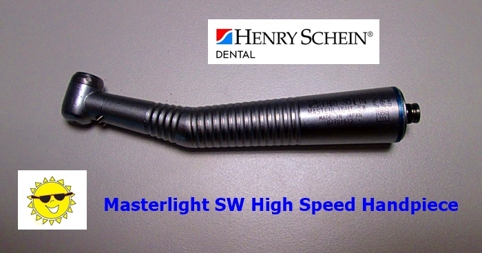 Henry Schein Masterlight SW - High Speed Dental Handpiece w/ Push Button *Very Good Used Condition