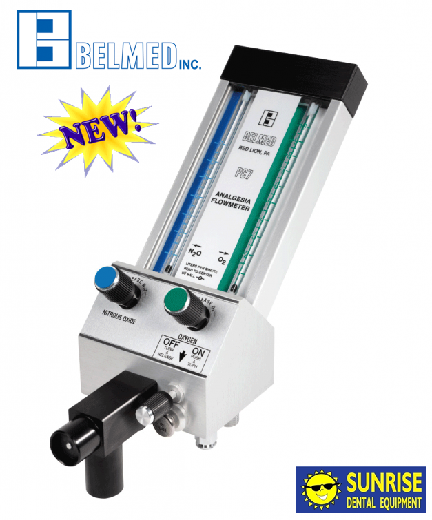 Belmed 5000 - PC-7 Dental Nitrous & Oxygen Flowmeter (Head Only) *New Belmed 5000 - PC-7 Dental Nitrous & Oxygen Flowmeter (Head Only) *New