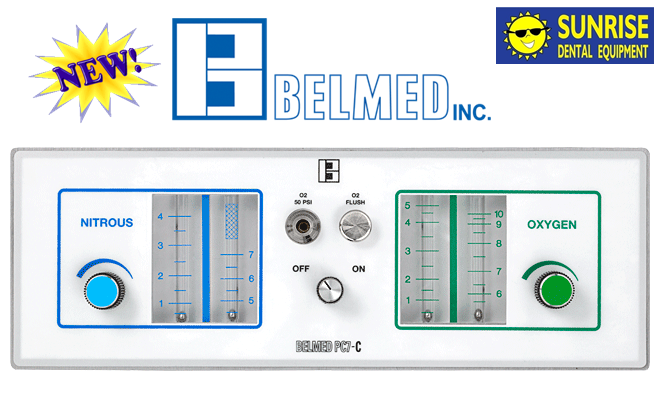 Belmed 5500 - PC-7C Dental Nitrous & Oxygen Flushmount Flowmeter *New Belmed 5500 - PC-7C Dental Nitrous & Oxygen Flushmount Flowmeter *New