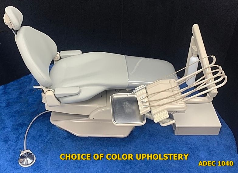 ADEC 1040 Cascade Radius Dental Operatory Package w/ Euro Style Delivery Unit Only - Seamless Vinyl Upholstery, Color of Choice *Refurbished ADEC 1040 Cascade Radius Dental Operatory Package w/ Euro Style Delivery Unit Only - Seamless Vinyl Upholstery, Color of Choice *Refurbished