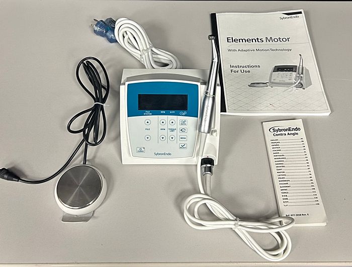 Sybron Endo Elements AEU-28SYB Dental Endodontic Handpiece Motor  & Contra Angle Attachment *Excellent Used Condition