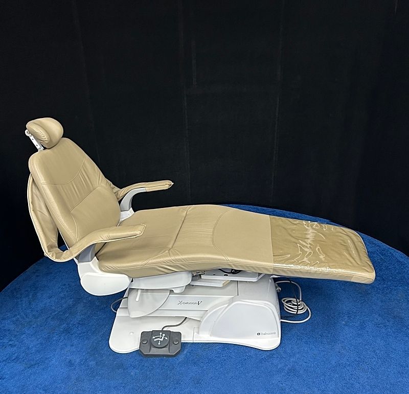 Belmont X-Calibur V Bel-50 Dental Patient Chair - New Seamless Vinyl Upholstery, Back Seat Chair Controls *Refurbished