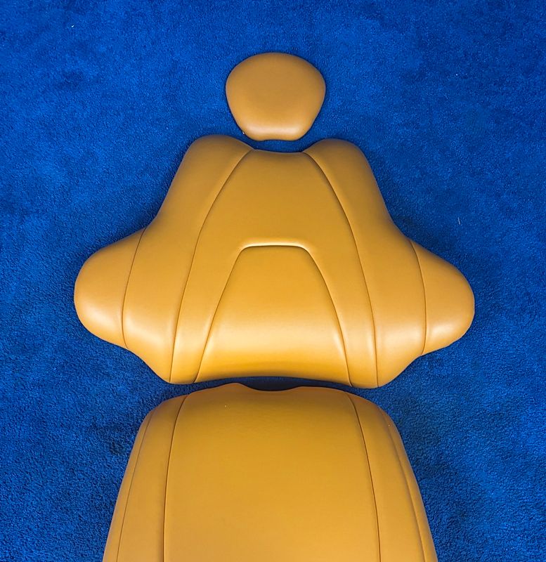 DCI Edge Series 5 Dental Chair Upholstery Kit *NEW (Ultraleather Apricot) Wide Back Seat - Arm Rests