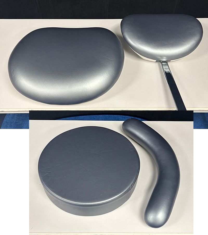 DCI Edge Doctor & Assistant Stool Set - Upholstery Kit - NEW (Ultraleather - Tin Man)
