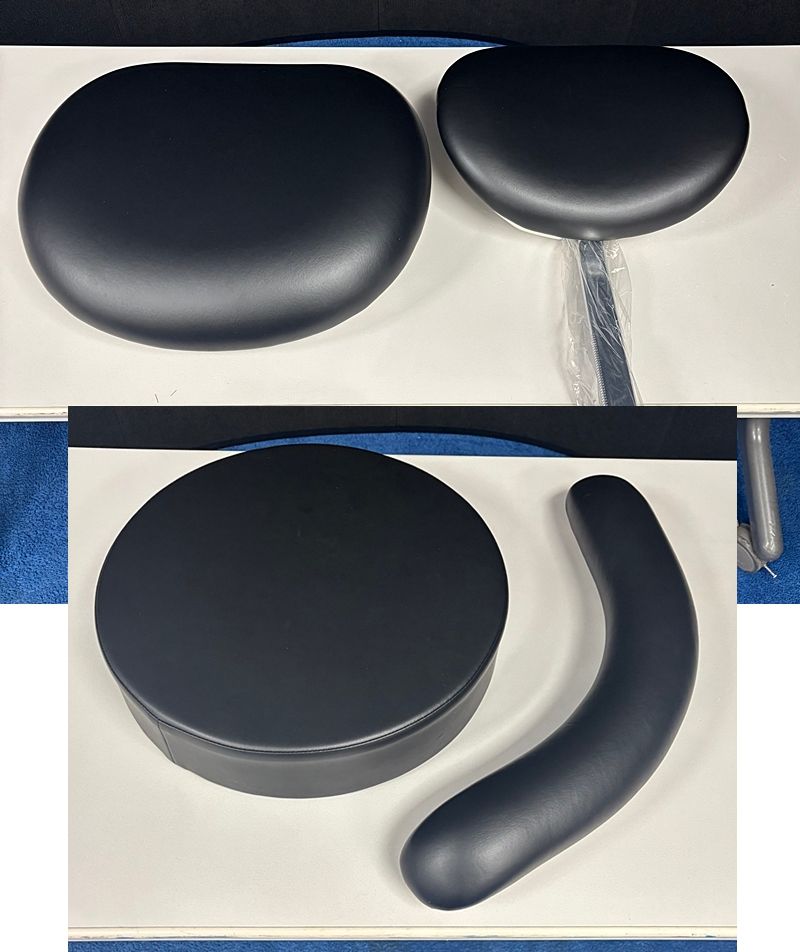 DCI Edge Doctor & Assistant Stool Set - Upholstery Kit - NEW (Ultraleather - Raven Wing)