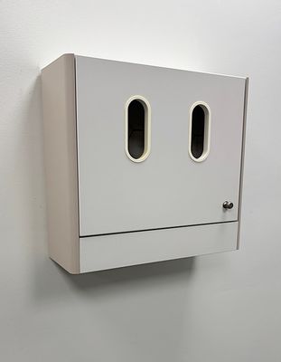 ADEC 5730 Upper Wall Dispenser Cabinet (White-Tan) - 23" W *Certified Used Condition