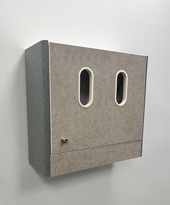 ADEC 5730 Upper Wall Dispenser Cabinet (23W) - (Greystone / Green) *Excellent Used Condition