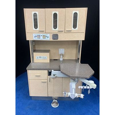 European Design Dental Rear Treatment Cabinet (44"W) w/ Delivery & Assistant Pkg. (Sandstone) *Certified Used Condition