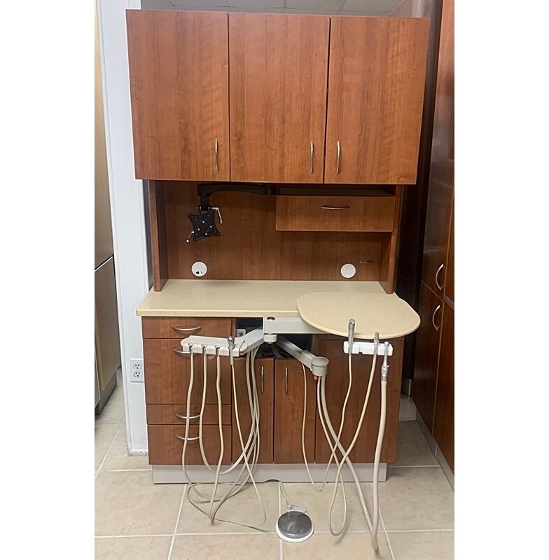 BioTec (Royal) Dental Rear Treatment Cabinet w/ Delivery & Assistant Pkg. (Chestnut) *Certified Used Condition