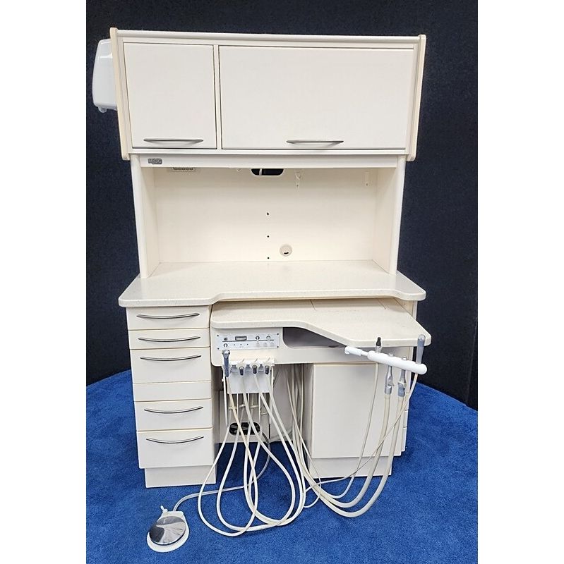MCC Dental Rear Treatment Cabinet (46"W) - White - Delivery & Assistant Pkg. - Refurbished