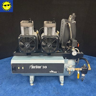 Air Techniques Air Star 30 - Dual Head Oil Less Dental Air Compressor (1.5HP) (3 - 4 User) *Excellent Used Condition