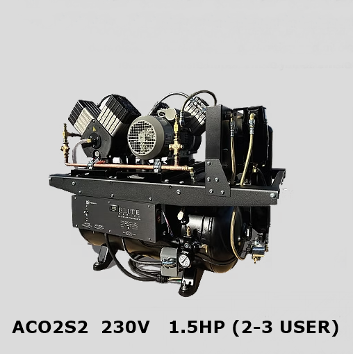 Tech West Elite Ultra Clean Series Single Oil-less Air Compressor ACO2S2 - (2-3 USER) - 1.5 HP - (230V) *NEW