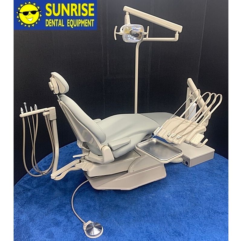 ADEC 1040 Cascade Radius Dental Operatory Package w/ Euro Style Delivery & Assistant Pkg. w/Dual HVE, Light - Seamless Vinyl Upholstery, Color of Choice *Refurbished