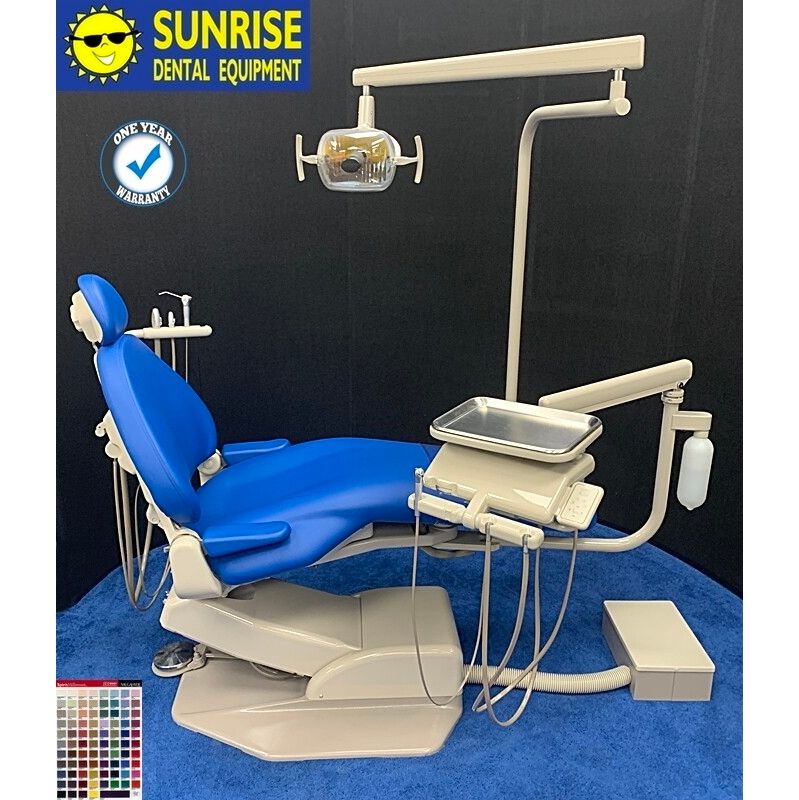 ADEC 1040 Cascade Dental Operatory Package - New Seamless Vinyl Upholstery - Color of Choice *Refurbished (Marina Blue)