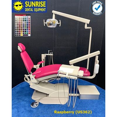 ADEC 1021 Decade Thin Back Dental Radius Operatory Package - Color of Choice Vinyl Upholstery *Refurbished (Raspberry)