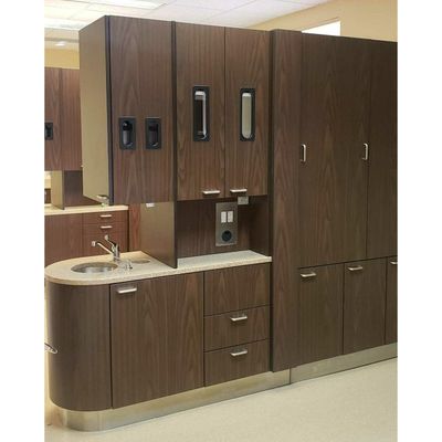 Midmark Dental Center Island Cabinet w/ X-Ray Pass Through Option (Savory Walnut) *Excellent Used Condition