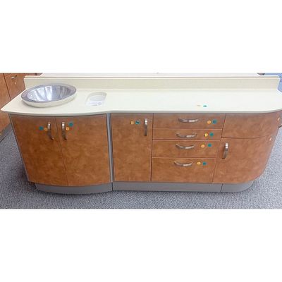 Pelton & Crane Dental Side Cabinet w/ Left Sink & Faucet *Certified Used Condition